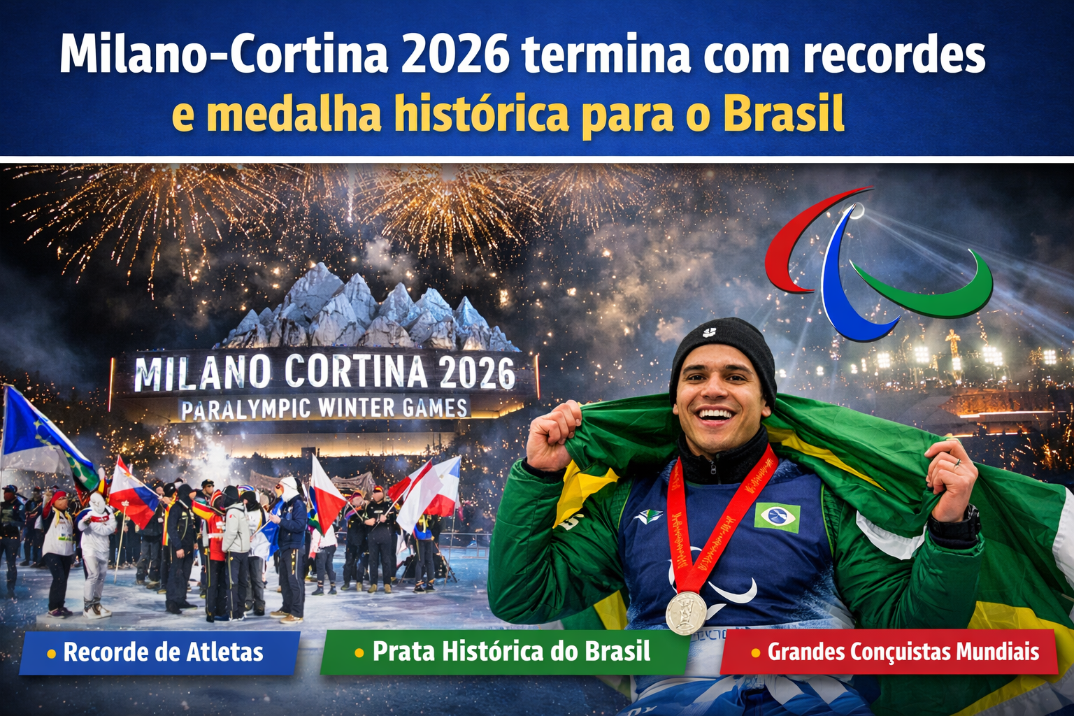 Cristian Ribera conquista medalha histórica nas Paralimpíadas de Inverno